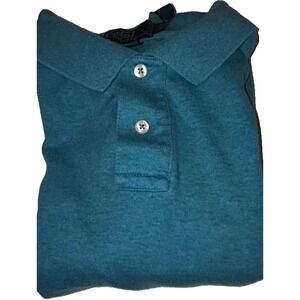 Polo Ralph Lauren Custom Fit Men's Polo Shirt Large Green‎ Heather Embroidered